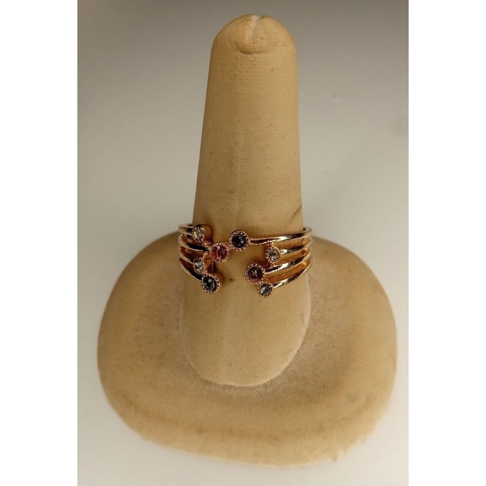 Size 11 Eight Multicolor Rhinestone Ring for Women‎ (10c2)